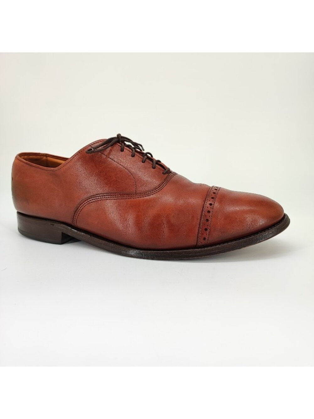 Allen Edmonds Byron Men's Size 11.5 D Dress Shoes Leather Brown Oxfords 1259